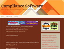 Tablet Screenshot of compliancesoftware.org